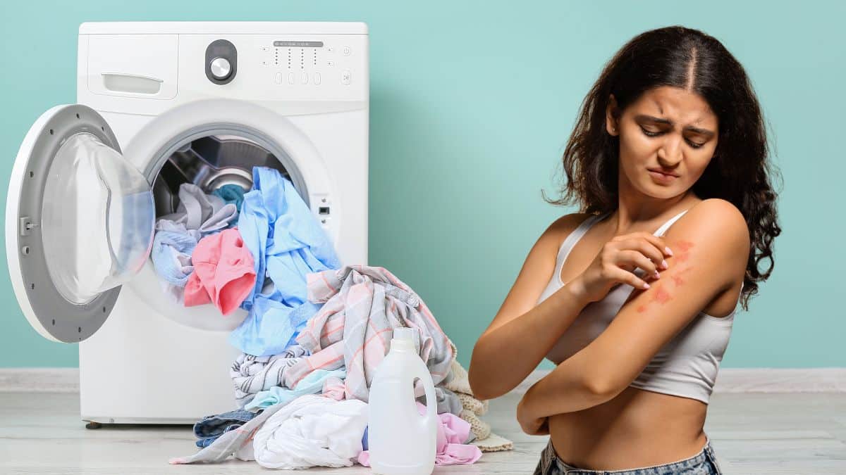 Lessive : cette erreur fréquente qui peut provoquer des irritations de la peau