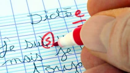 Dictée: seuls les personnes nées avant 1970 voient la faute d’orthographe cachée
