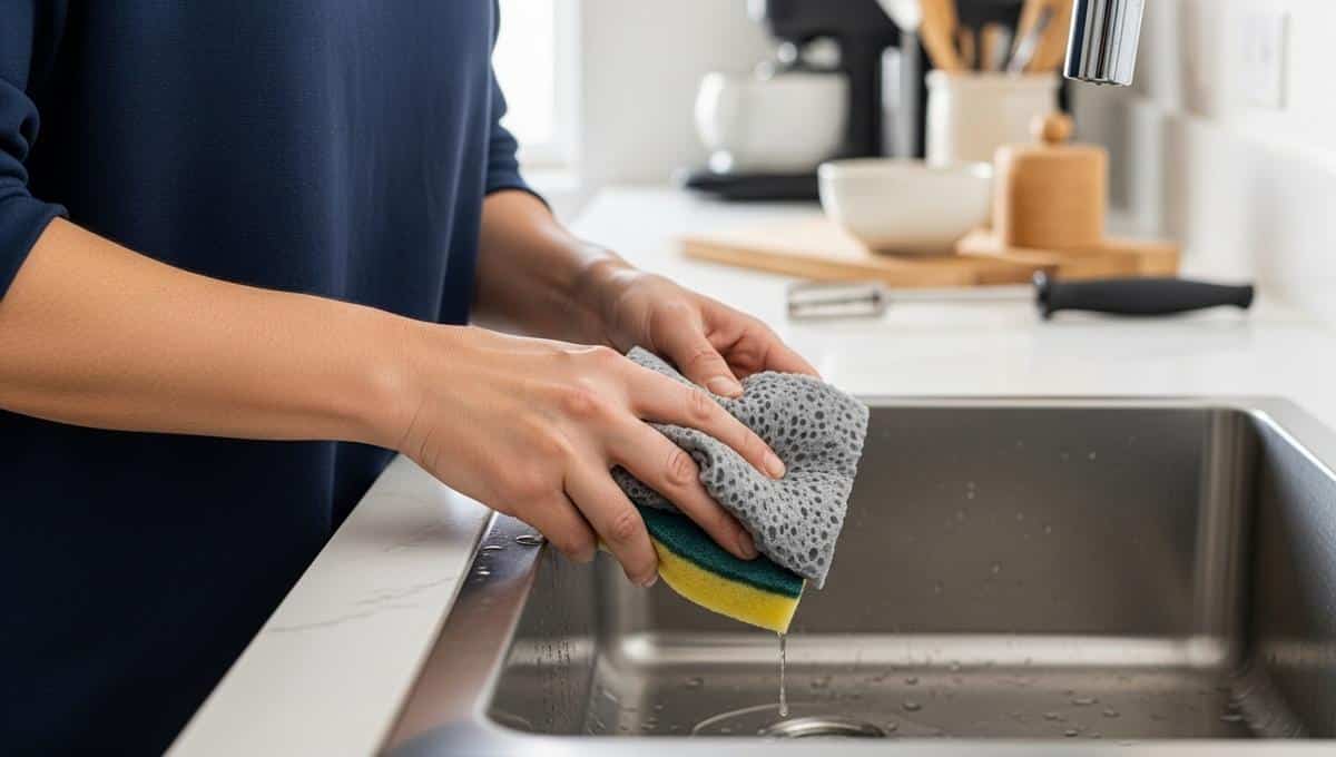 Lepointdujour.fr - Action propose une éponge anti-rayures à 1 € qui efface poussière et traces en un geste