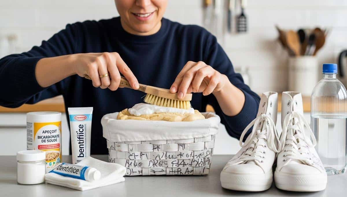Lepointdujour.fr - Baskets très sales : le bicarbonate de soude les blanchit mieux qu’un produit spécialisé