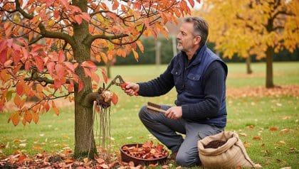Lepointdujour.fr - Cerisier en automne: le geste que tout jardinier fait avant d’intervenir pour protéger la récolte