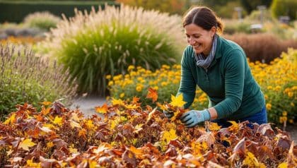 Lepointdujour.fr - Jardin: le duo paillage de feuilles et vivaces le rend tendance et autonome dès l’automne, sans effort