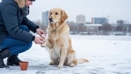 Lepointdujour.fr - Pattes de votre chien: protégez-les du froid avec les conseils des vétérinaires cet hiver