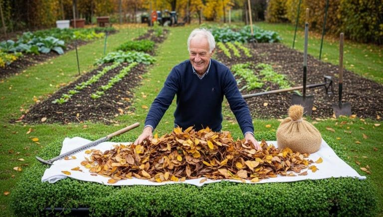 Lepointdujour.fr - Potager: en novembre, un paillage de feuilles mortes en 20 minutes booste les récoltes de printemps