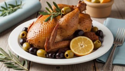 Lepointdujour.fr - Poulet aux olives: recette facile qui régale les grandes tablées