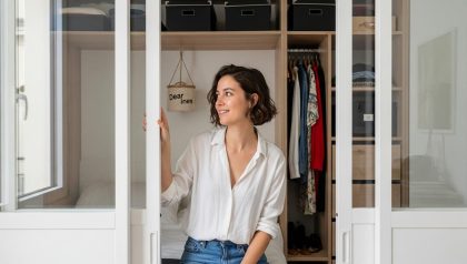 Lepointdujour.fr - Décorateurs parisiens: leur système malin fait gagner un vrai dressing dans une mini chambre