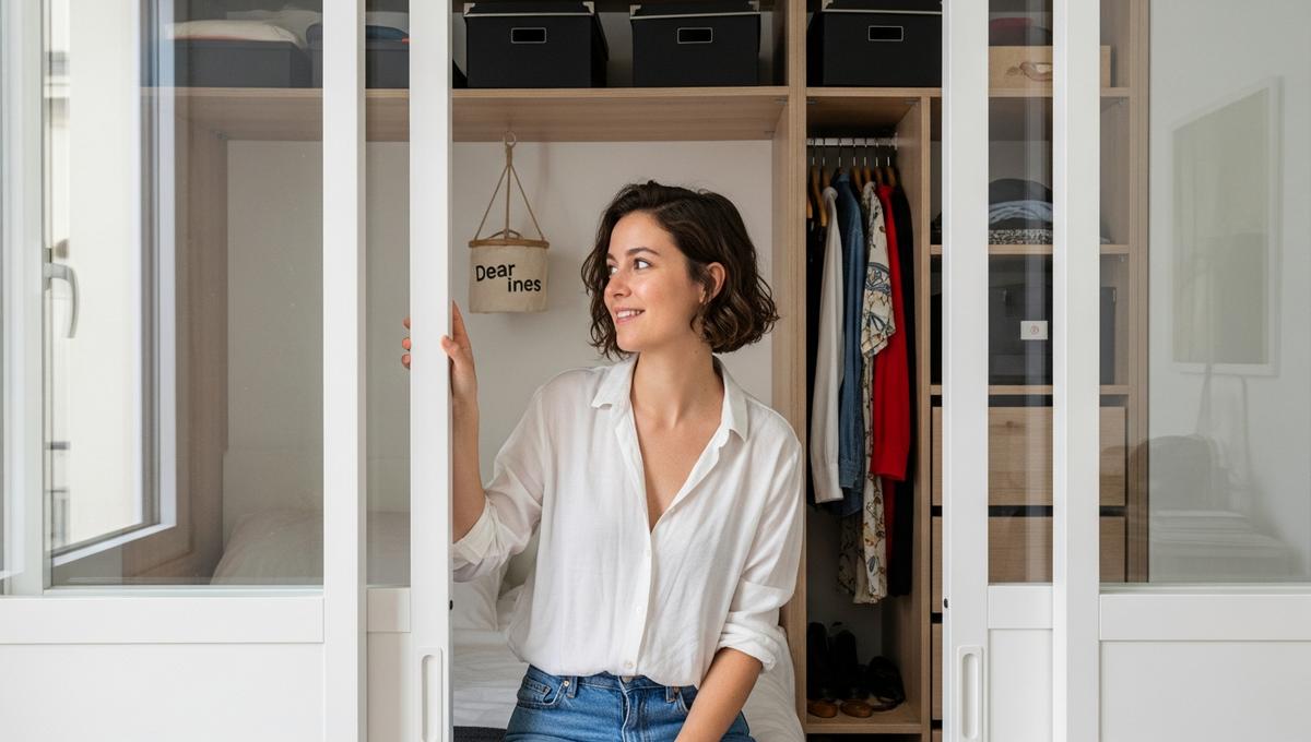 Lepointdujour.fr - Décorateurs parisiens: leur système malin fait gagner un vrai dressing dans une mini chambre