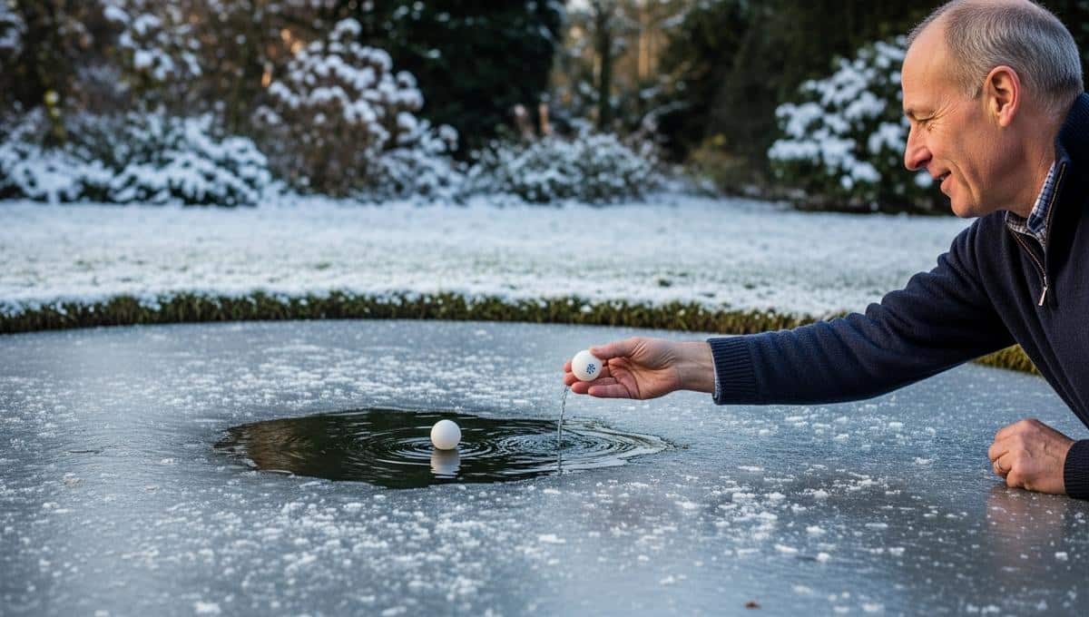 Lepointdujour.fr - Oiseaux: le froid polaire arrive en France, je protège l’abreuvoir du gel avec une balle de ping-pong