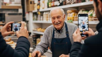 DivertissonsNous - À 88 ans, ce travailleur voit sa vie bouleversée grâce à la vidéo virale d’un client