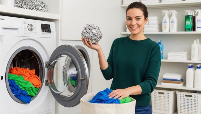 DivertissonsNous - Aluminum foil ball in the washing machine reduces static and speeds up drying in 1 wash