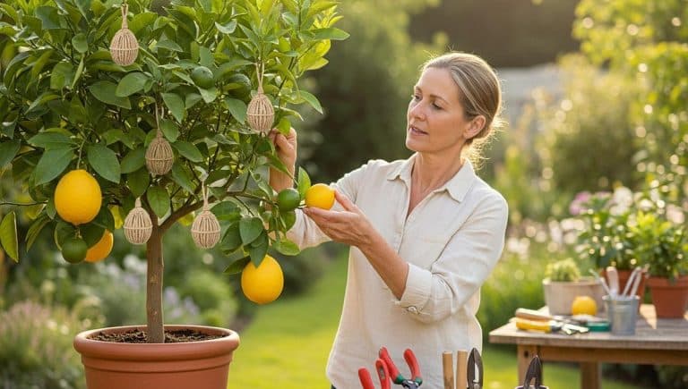 DivertissonsNous - Citronnier : accrocher des bouchons de liège sur les épines protège les fruits et vos mains