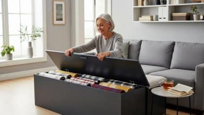 DivertissonsNous - Lidl: la solution à moins de 15 € pour ranger les plaids et libérer l’espace du salon