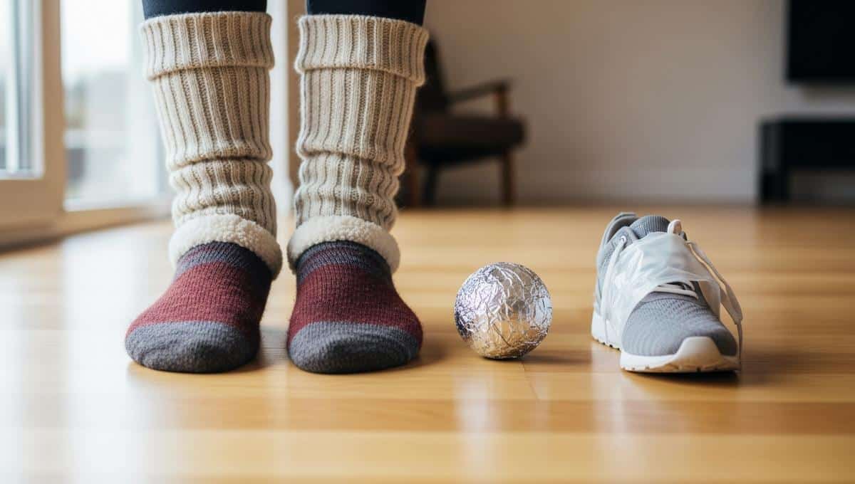 DivertissonsNous - Aluminum foil on feet does not fight the cold: experts explain why and how to stay warm this winter