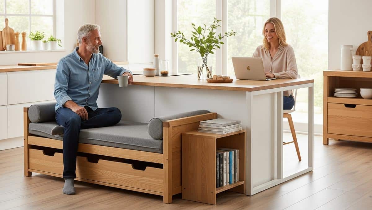 DivertissonsNous - Bar stools feel dated in 2026: bench seating is more user-friendly and safer for family kitchens