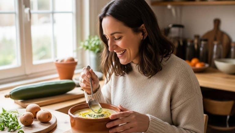 DivertissonsNous - Celeriac and potato soup warms winter dinners with creamy, easy, budget-friendly comfort