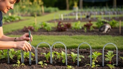 DivertissonsNous - Fourchettes dans la terre: l’astuce 0 € qui protège vos semis et éloigne chats et oiseaux