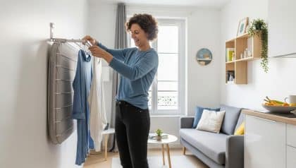 DivertissonsNous - Lidl: étendoir compact et pliable à petit prix, l’allié des petits espaces