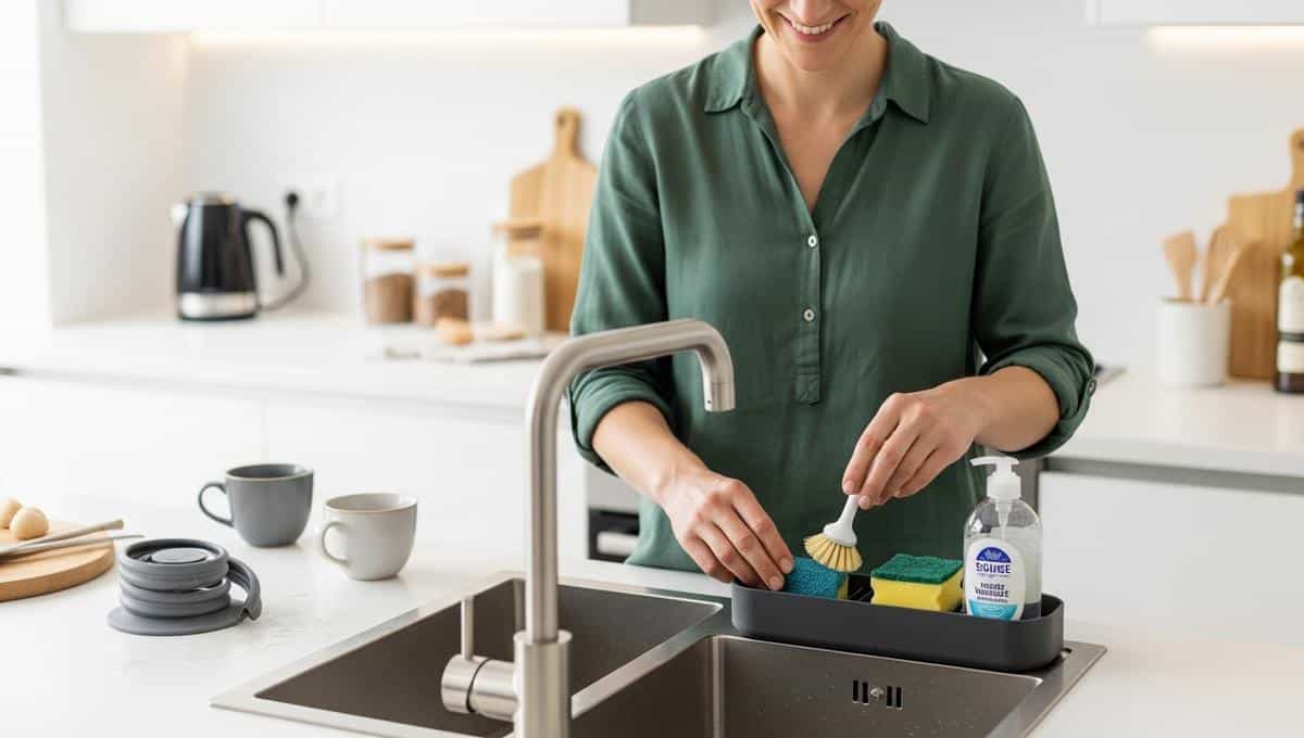 DivertissonsNous - Lidl lance un organisateur d’évier design à 4 € pour gagner de la place, déjà en rupture sur certains modèles