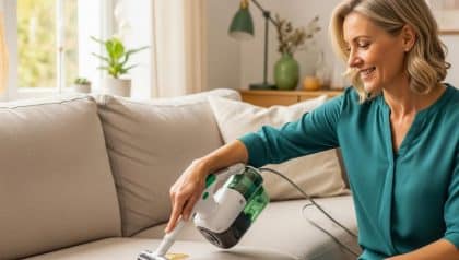 DivertissonsNous - Lidl: le nettoyeur compact et portable élimine les taches incrustées sur canapé et tapis, utile à la maison et en voiture