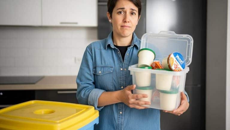 DivertissonsNous - Poubelle: ne glissez pas vos pots de yaourt dans les boîtes de conserve, cela perturbe le tri et le recyclage
