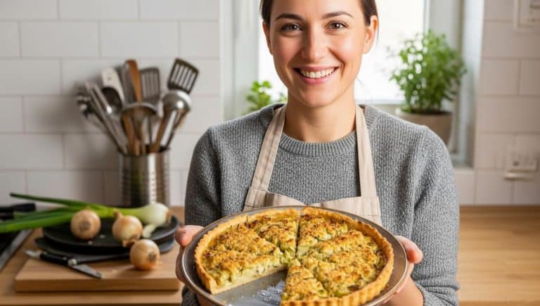 DivertissonsNous - Tarte à l'oignon: recette ultra simple, fondante et savoureuse, parfaite pour ce soir