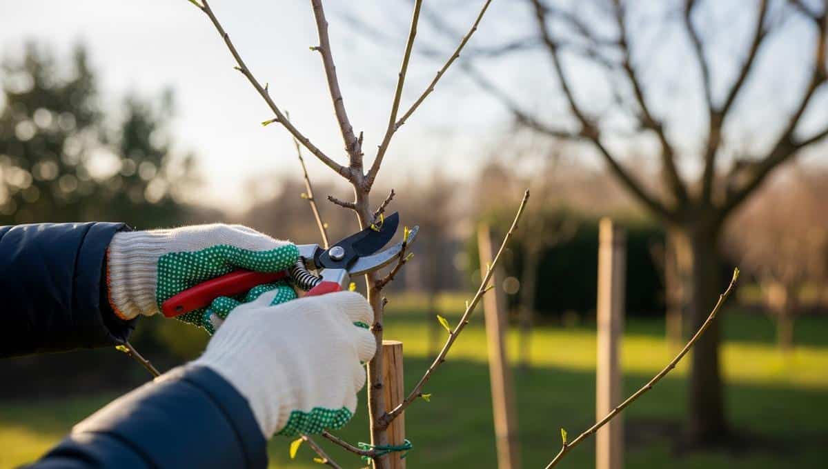 DivertissonsNous - Amandier: taillez dès la plantation pour renforcer le jeune arbre et éviter des branches frêles