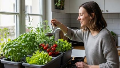 DivertissonsNous - Potager en cuisine : cet endroit permet aux citadins de récolter des légumes des semaines avant les autres