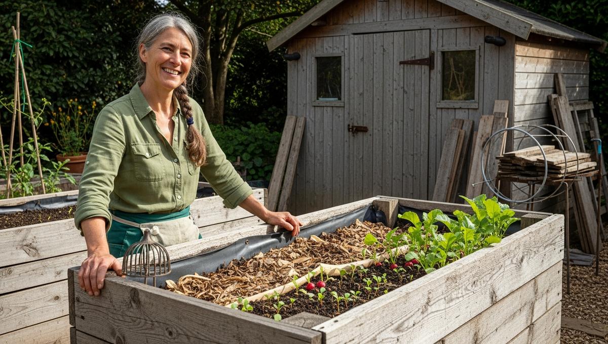 DivertissonsNous - Old Garden Planks You Were About to Toss: The Trick to Build a Rustic Raised Planter for Almost Nothing